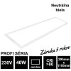 7684 led panel 40w 295x1195 mm neutralna biela zaruka 5 rokov