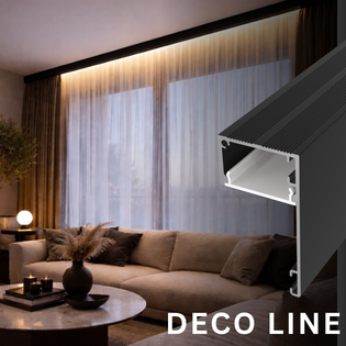 LED lišta DECO LINE Garníža - Čierna