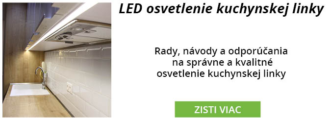 LED osvetlenie kuchynskej linky