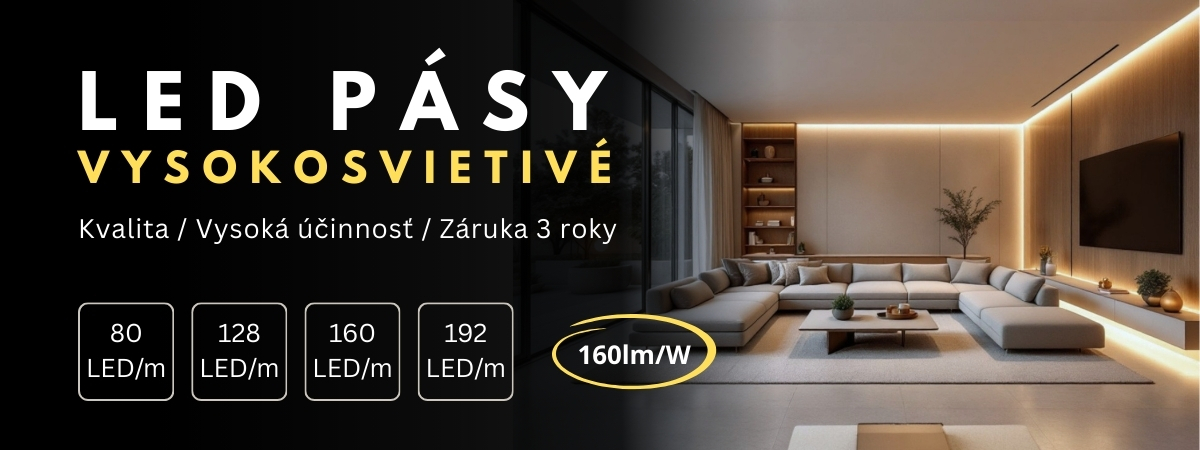 Vysokosvietivé LED pásy 24V