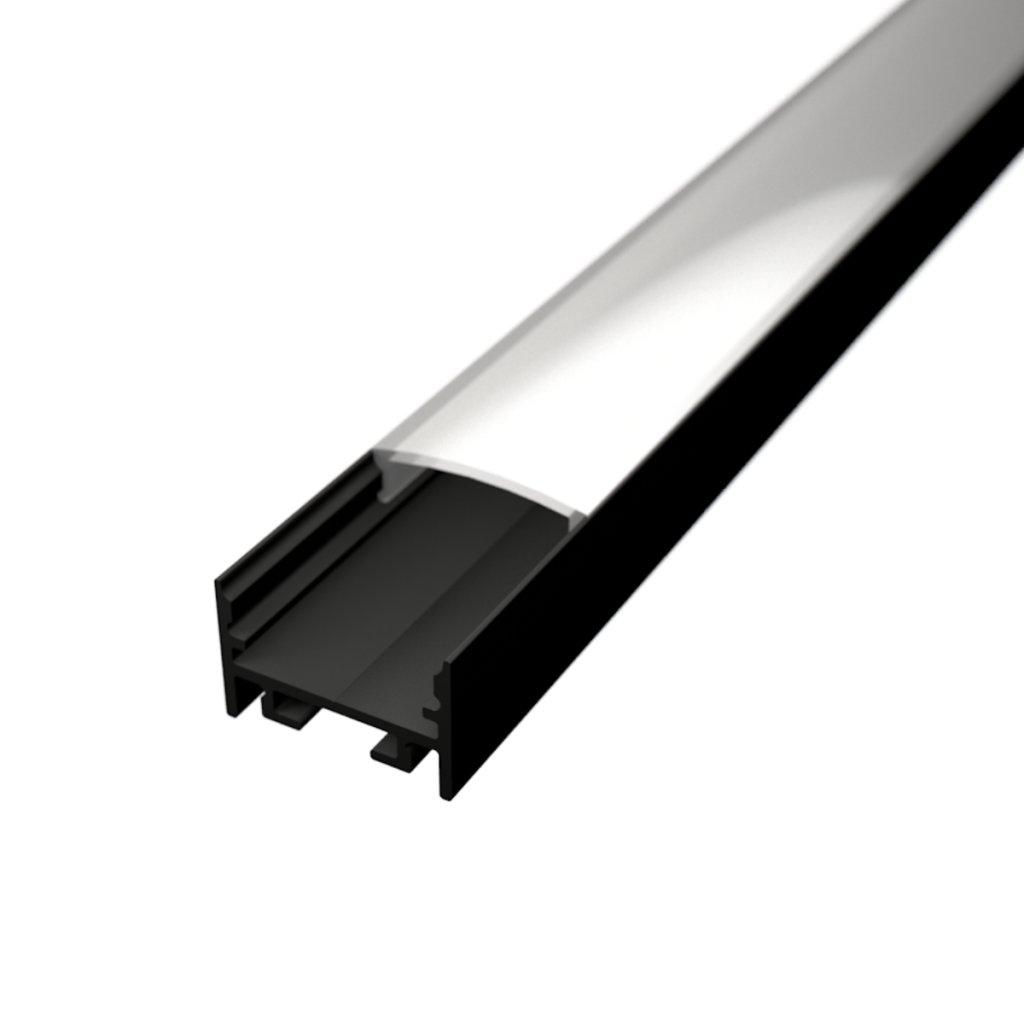 LED lišta povrchová S11 čierna
