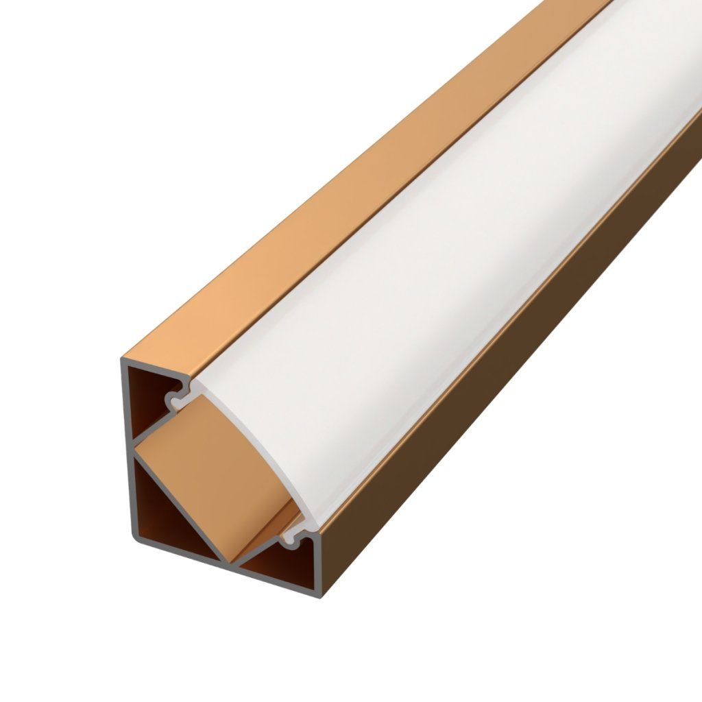 LED lišta ROHOVÁ SIMPLE - Bronze