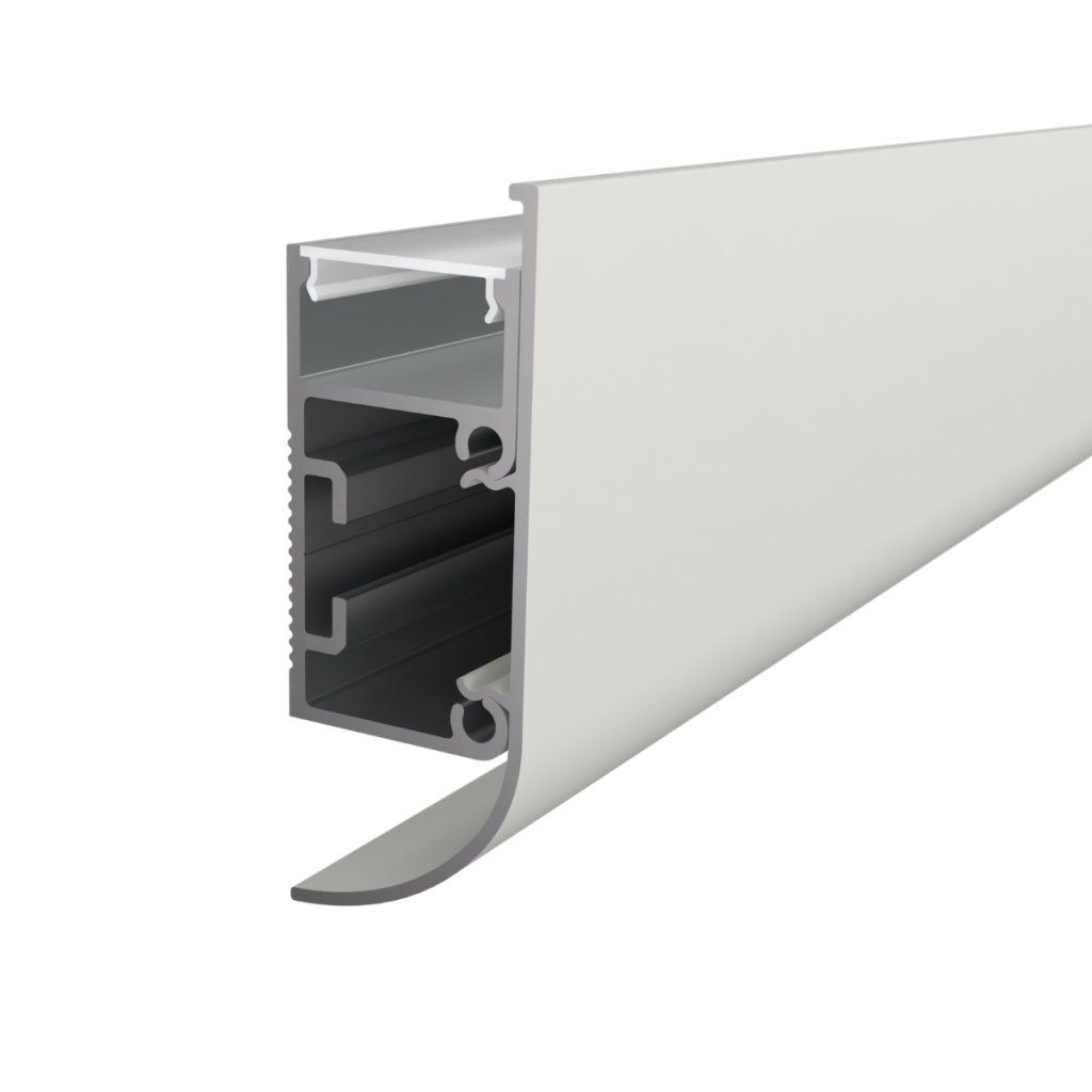 LED lišta povrchová - WALL ARC biela
