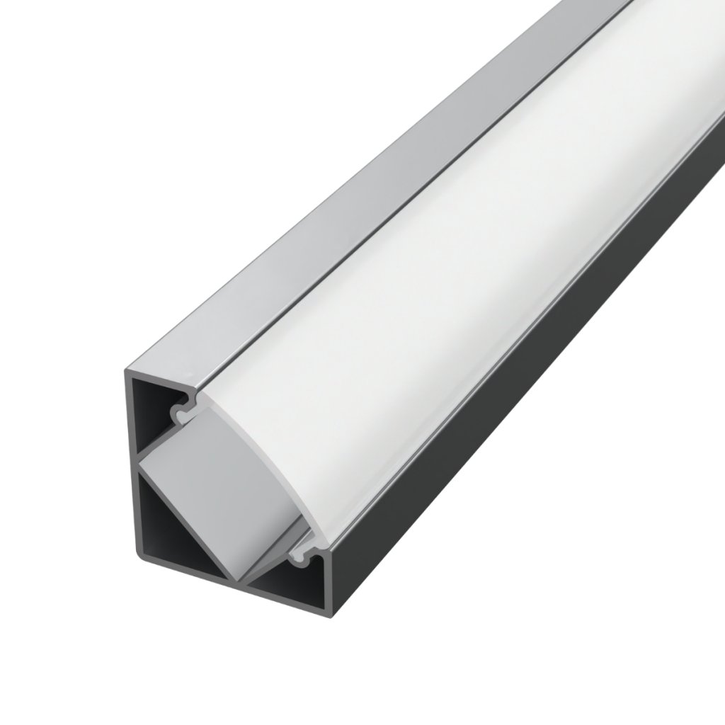 LED lišta ROHOVÁ SIMPLE - strieborná