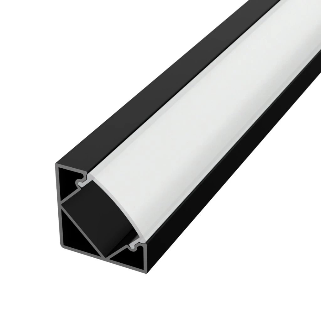 LED lišta ROHOVÁ SIMPLE - čierna