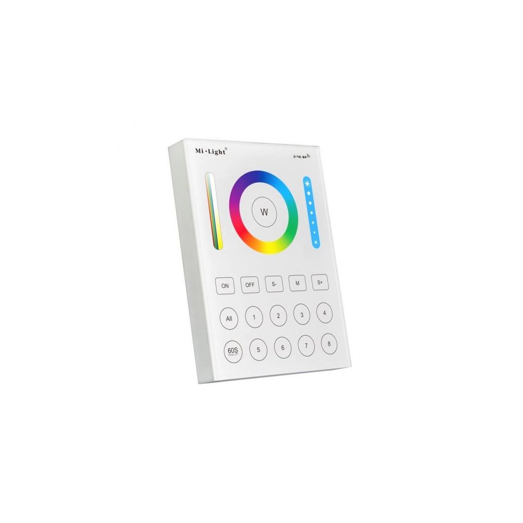 6442 led ovladac smart rf20 8 okruhov 2 4ghz nastenny