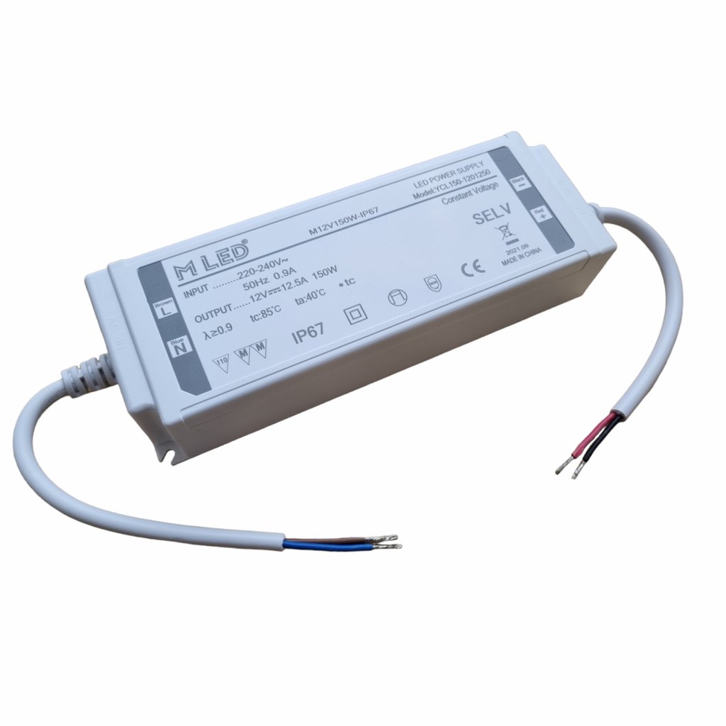 LED napájací zdroj 150W, 12V, IP67 Vodeodolný MLED