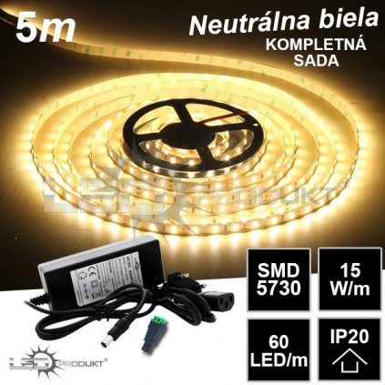 5518 5m smd5730 60led m ip20 neutralna b kompletna sada