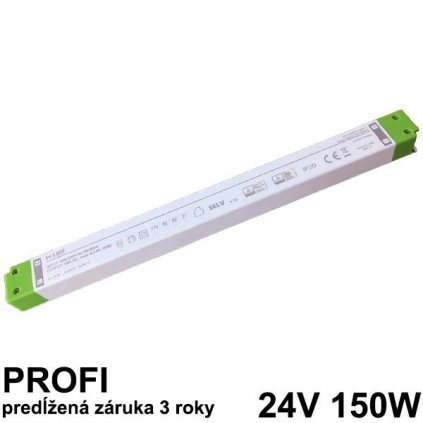 6271 led napajaci zdroj 150w 24v slim nabytkovy zaruka 3 roky