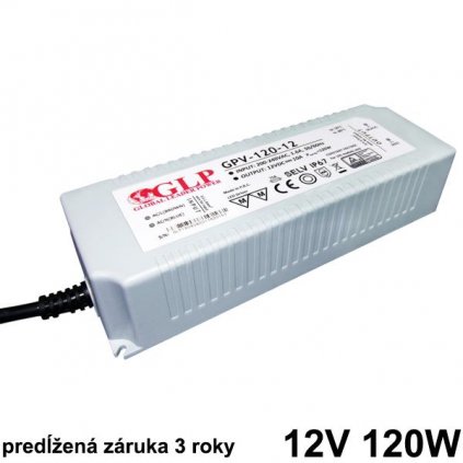 6592 led napajaci zdroj 120w 12v ip67 vodeodolny gpv zaruka 3 roky