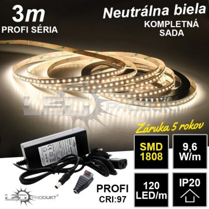 7012 3m profi smd1808 120led m ip20 neutralna b kompletna sada