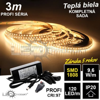 7015 3m profi smd1808 120led m ip20 tepla b kompletna sada