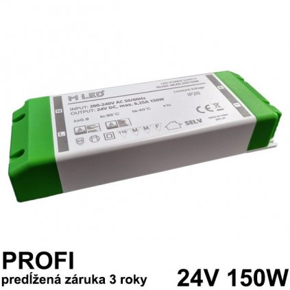 7567 led napajaci zdroj 150w 24v nabytkovy zaruka 3 roky