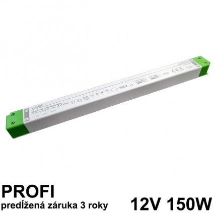 7660 led napajaci zdroj 150w 12v slim nabytkovy zaruka 3 roky