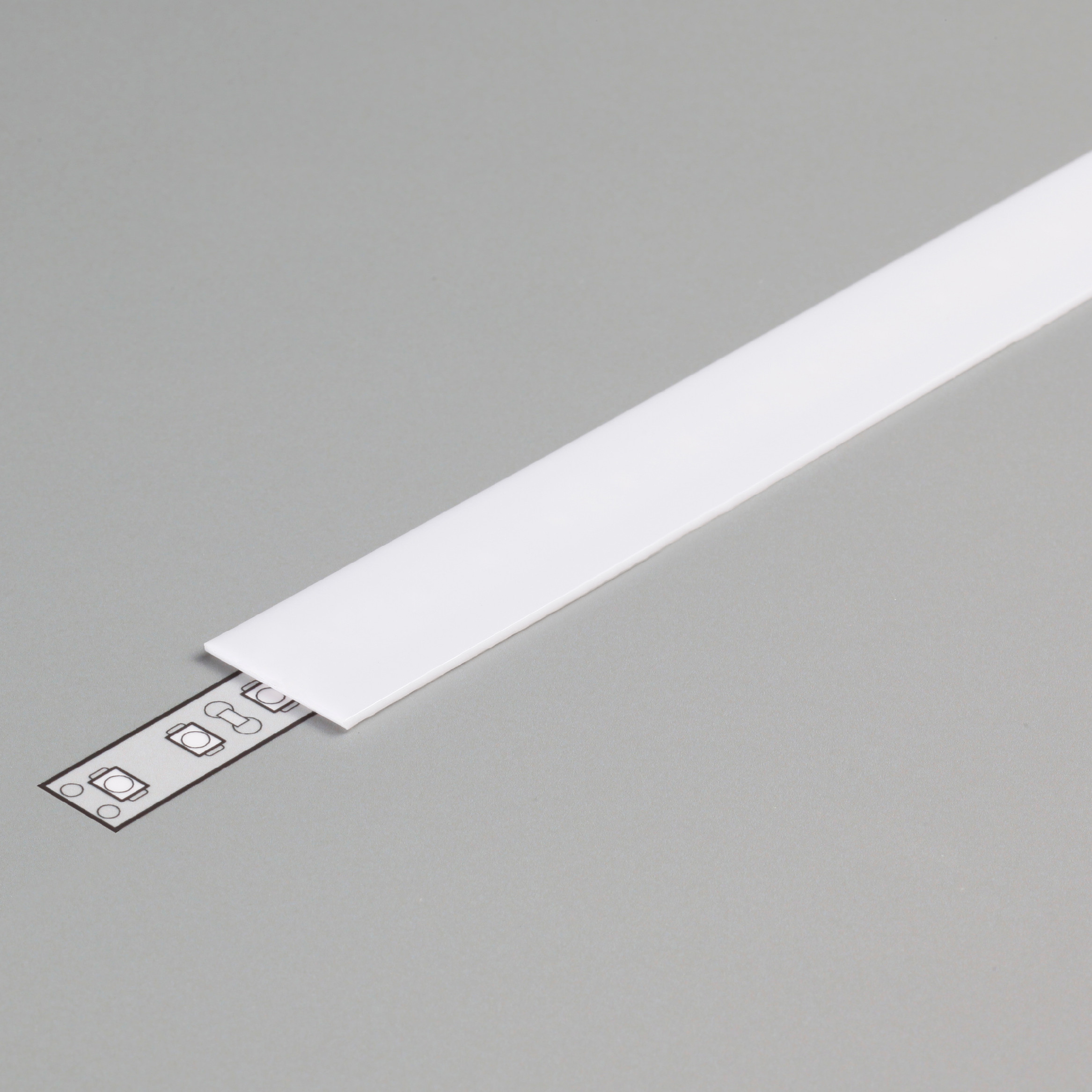 LEDprodukt Mliečna krytka - SMART, ÚZKA, ZADNÁ Dĺžka: 2m