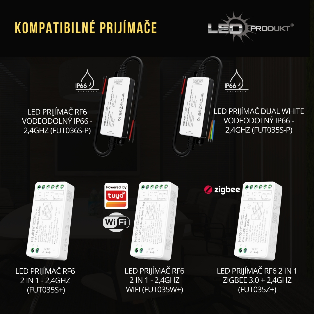 LED ovládač K2 čierny