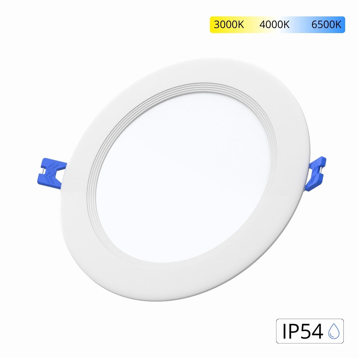 LED panel Wellmax 12W IP54 kruhový – CCT 3000K/4000K/6500K (3v1)