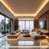 20m PROFI LED pásik 120LED/m SMD2835 9,6W/m prúd. driver teplá biela IP20 24V - Kompletná sada