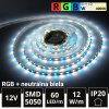 LED pásik 60LED/m SMD5050 12W/m IP20 RGB-NW (RGB+neutrálna biela) 12V