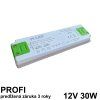 LED napájací zdroj 30W, 12V - nábytkový