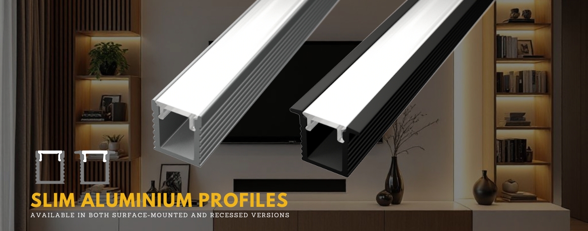 Slim aluminium profiles