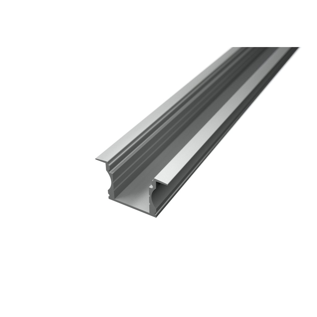 Recessed 1 or 2m long Aluminium LED Profile Includes Cover