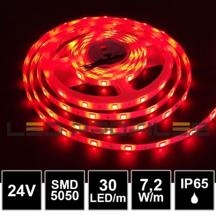 1560 5m led profi strip 24v 7 2w smd5050 30led m ip65 rgb 3yw