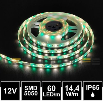 1572 1 5m led profi strip 12v 14 4w smd5050 60led m ip65 rgbw 4000k 2yw