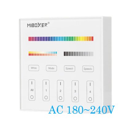 2058 2 4ghz 4 zone rgb cct panel remote controller