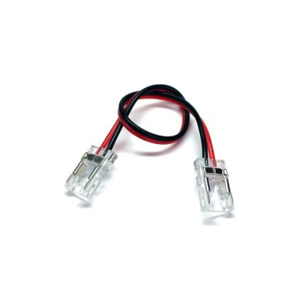 2361 strip to strip bridge for 8mm ip20 cob led strip dc3 24v 3 5a 2 pin 15cm black red wire 100pcs bag