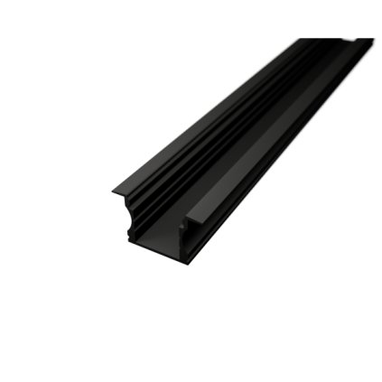 4662 1m led profile recessed 2 black