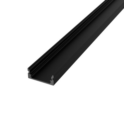 2m LED profile SURFACE 1 BLACK