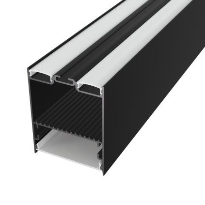 2m LED profile SUSPENDED 1 NEW BLACK