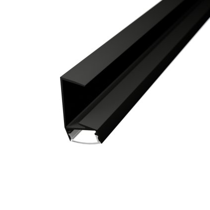 2m LED profile WOODEN SHELF BLACK