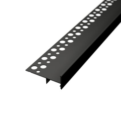 2m LED profile TILE-EDGE BLACK