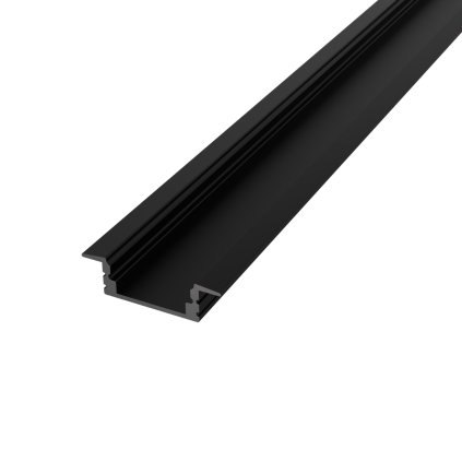 3m LED profile RECESSED 1 BLACK