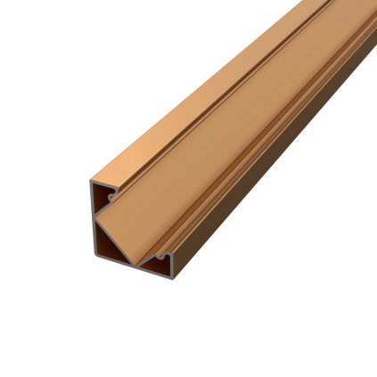 2m LED profile CORNER 1 BRONZE