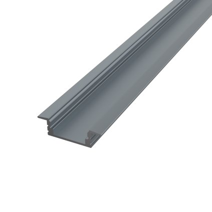 1m LED profile RECESSED 1 GREY