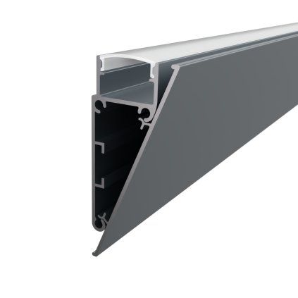2m LED profile WALL GREY