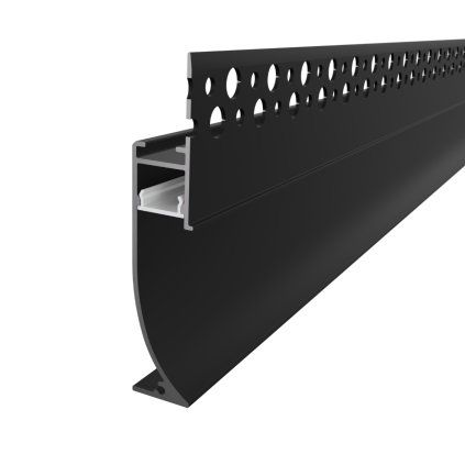 2m LED profile BASE-GLOW BLACK