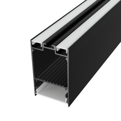 2m LED profile SUSPENDED 2 BLACK