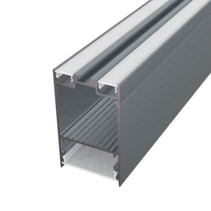 2m LED profile SUSPENDED 2 GREY