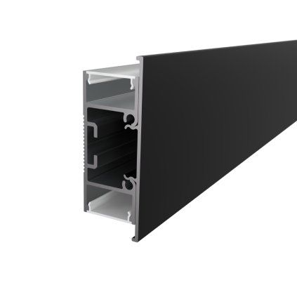 2m LED profile WALL - TWIN BLACK