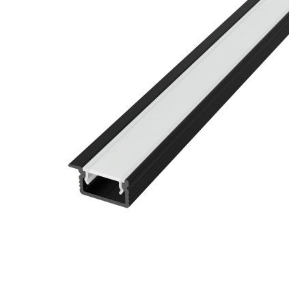 2m LED profile RECESSED 33 BLACK