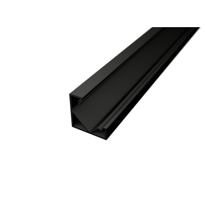 2m LED profile CORNER 1 BLACK