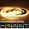 1506 5m led profi strip 24v 9 6w smd1808 120led m ip65 3000k cri97 3yw