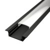 1m LED profile RECESSED 1 BLACK