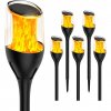 12564 led solarna lampa imitacia plamena