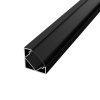 3m LED profile CORNER 1 BLACK