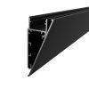 2m LED profile WALL BLACK